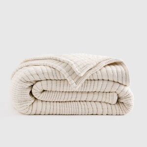 NWOT QUINCE Organic Cotton Channel Stitch Coverlet Twin Undyed 3800